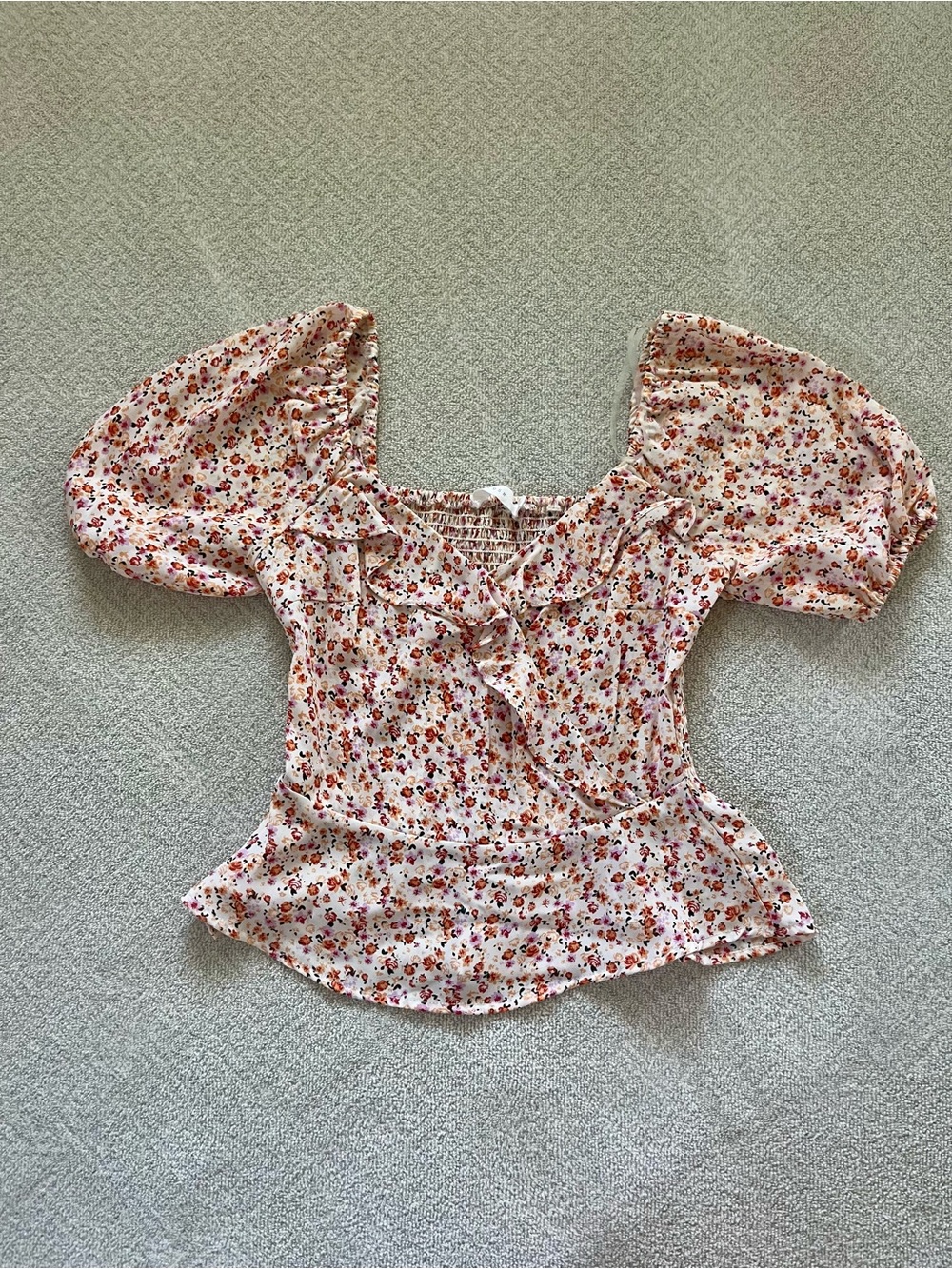 NWOT Lush Floral Wrap Top